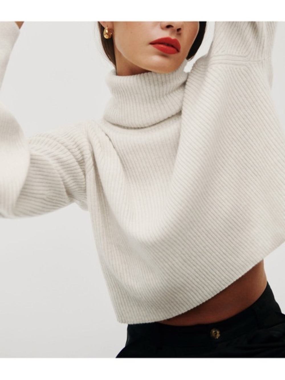 Reformation Luisa Recycled Cashmere Sweater L